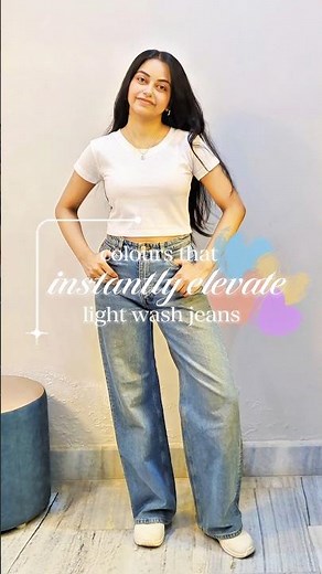 Colours That Goes Well With Light Blue Jeans 🤍✨