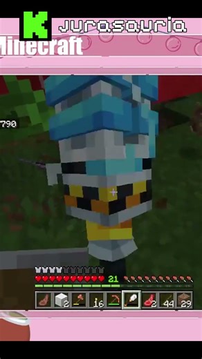 Reina de los Dinooos! Rawr㇏(•̀ ᢍ •́ )ノ #minecraft