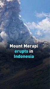 See how Mount Merapi erupted in Indonesia on Saturday, leaving nearby villages under a blanket of ash and smoke. #cgtnamerica | CGTN