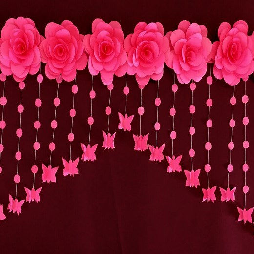 19K views · 526 reactions | Simple to Make Beautiful Rose flowers Crafts from Colorful red paper its easy to make wall-hanging rose flowers crafts | Bright Art and Crafts | Facebook