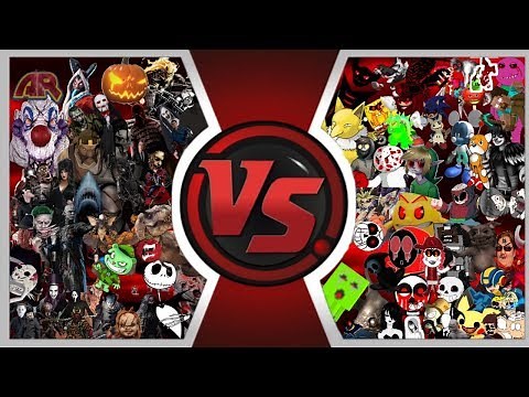 CREEPYPASTA vs HALLOWEEN MOVIE TOTAL WAR! Cartoon Fight Club Episode 340