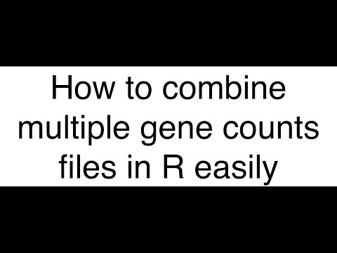 How to Merge Multiple gene counts Files in R Easily