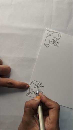 Easy Red Flower Border Design 🌺 | Simple Page Border Drawing | Bunnyy Artzz 🎨