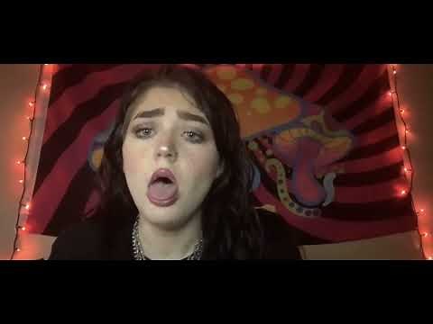 girl coughing a lot ♥️ sick and spitting