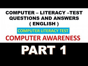 computer literacy test questions and answers in english for clt exam