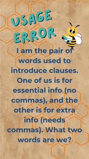 WHICH or THAT Stop Guessing! 🛑 #RiddleBee