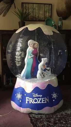 Gemmy Airblown Inflatable Prototype Photorealistic Frozen Snow Globe