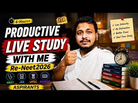 NEET UG 2026 Cancelled🚨| Re-Neet |12Hrs+ Live Study With Me 🧑‍🏫|Neet 2026👨‍⚕️|Productive Study🔥#neet