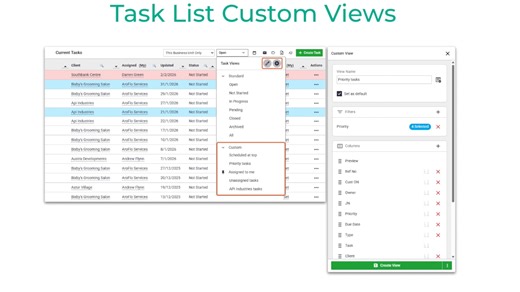 Task List Custom Views