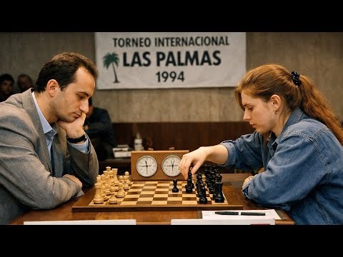Veselin Topalov vs Judit Polgar ◉ Las Palmas Tournament - Las Palmas 1994