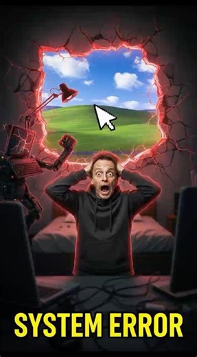 My COMPUTER VIRUS escaped into Real Life! 🦠😱 #shorts #vfx