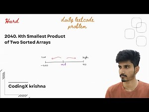 2040. Kth Smallest Product of Two Sorted Arrays | leetcode - 2040 | java solution
