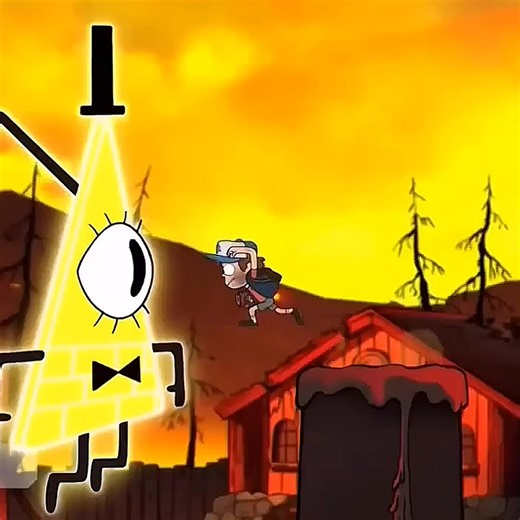 Gravity Falls: Dipper and Bill Cipher Scene Edit
