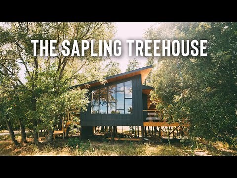 CABIN TREEHOUSE In The Beautiful Hill Country | Airbnb Treehouse Tour of The Sapling
