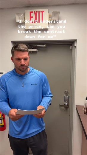 26 reactions | I guess that wasn’t the breakdown he was looking for? 藍 Need a roof contract to make sense? Give us a call! 954-989-7794 | Earl W. Johnston Roofing | Facebook