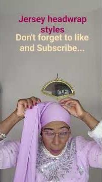 Quick & easy jersey headwrap tutorial #headwrap #scarf #youtubeshorts