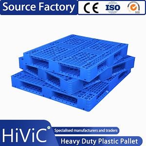 [Hot Item] Stackable Nestable Recyclable Heavy Duty Warehouse Transportation Storage Grid Solid Plastic Pallet