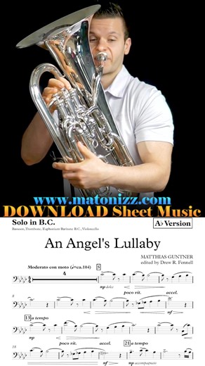 👼 Lullaby 📥 FULL VIDEO & SHEET MUSIC - https://www.matonizz.com/product/angels-lullaby/ 📯 JP274s EUPH BUNDLE - https://www.matonizz.com/product/jp274s-matonizz/#configuration 🏫 STUDY WITH ME AT SETON HILL UNIVERSITY - amatonis@setonhill.edu 👨‍🎓 ONLINE LESSONS - euphonium.legends@gmail.com #lullaby #euphonium #solo #SheetMusic #classicalmusic | Matonizz
