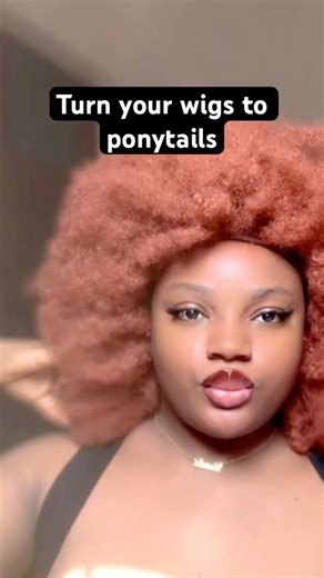 Turn your wigs to ponytails #ponytail #hair #diy