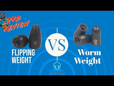 Tungsten Worm Weights vs Flipping Weights