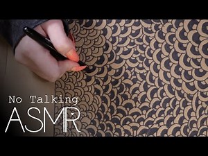 ASMR Marker sounds on cardboard (🎧 no talking | ASMR doodle, drawing, satisfying)