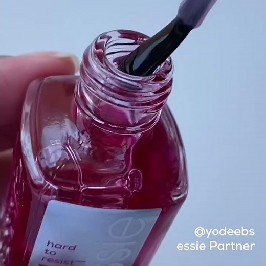 new essie hard to resist nail strengthener for instant strength, glow & shine