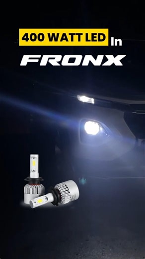 400 WATT LED IN FRONX SIGMA CNG 💡😶‍🌫️ #shorts #viralvideo #vlog