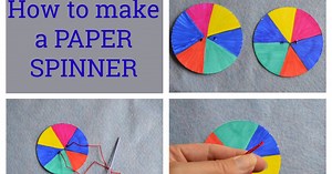How to make a PAPER SPINNER