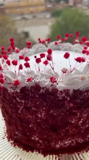 Happy birthday my beautiful sis 🤍 #redvelvetcake #birthday #fyppppppppppppppppppppppp #cake