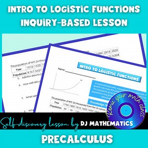 Precalculus Logistic Functions Introduction Lesson Worksheet
