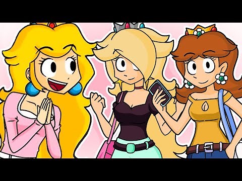 Peach, Daisy, and Rosalina go to Coconut Mall - Casual Mario Princesses