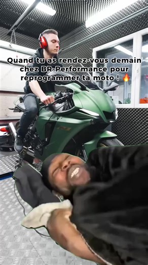Quand tu as rendez-vous demain chez BR-Performance pour reprogrammer ta moto ! 🔥 —————- When you have an appointment tomorrow at BR-Performance to tune your bike! ⚡️ #excitement #tuning #enginetuning #biketuning #BRPerformance