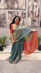 6.4K views · 253 reactions | Elegance never goes out of style ✨ Draped in this beautiful saree that speaks for itself  Grateful to collaborate with @sari_svaram for such a timeless piece  #SareeLove #TraditionalElegance #SareeNotSari #IndianAttire #EthnicStyle #DesiSwag #SareeReel #PromotionalPost #BrandCollab #IndianFashion #SareeGoals | Shanoor Sana | Facebook
