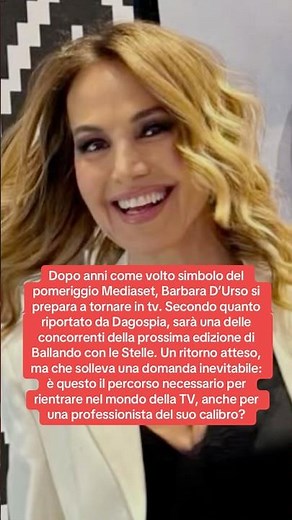 Secondo Dagospia, Barbara D’Urso sarà una concorrente ufficiale di Ballando con le Stelle