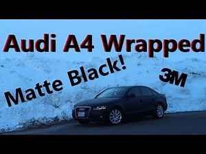 Wrapping the Audi A4 Matte Black