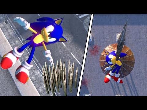 Sonic NPC Ragdoll Physics Compilation #100 | Overgrowth