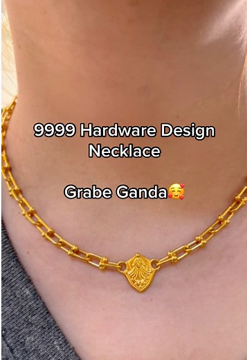 Stunning 9999 Hardware Design Necklace at MB Jewelry