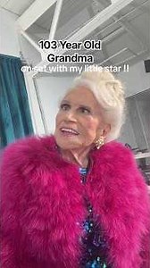 On Set With My 103-Year-Old Grandma, My Little Star! 👵
