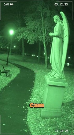 This 3AM Cemetery Footage Is Chilling 😨 #shorts #scary #foundfootage
