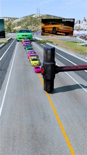 Colorfull Small To Giant Cars Vs Hammer #Ep-336