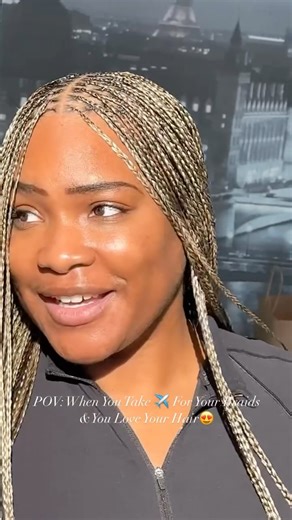 Bomb Black Hair | Extra small blonde knotless braids 👱🏿‍♀️ hair by @thebraidbasquiat using colors 4, 27, 613, 60 Would you take a flight to get your hair... | Instagram