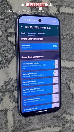 Google Pixel 10 - BENCHMARK SCORES