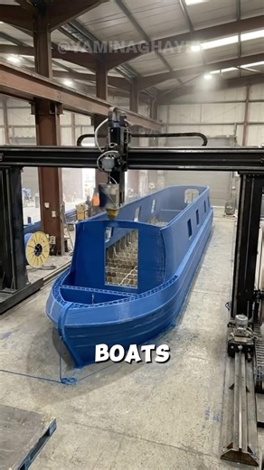 They 3D Print Full-Size Boats In Days🛥️ #businessideas #3dprinting #manufacturing #usashorts