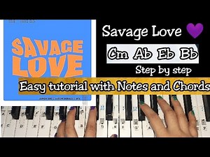 Savage Love - Easy Piano Tutorial With Notations and Chords | BTS, Jason Derulo | Tiktok viral