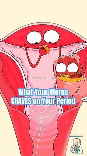 What Your Uterus CRAVES on Your Period? #periods #animation
