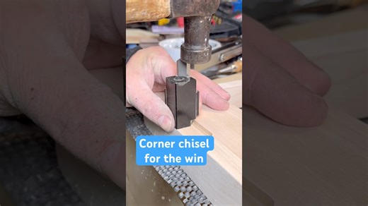 Corner chisel for woodworking project #woodworking #handtools #woodshop