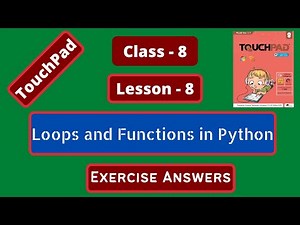 TouchPad Class 8 Computer Chapter 8 Question Answer | Computer Class 8 Lesson 8 Exercise Answer