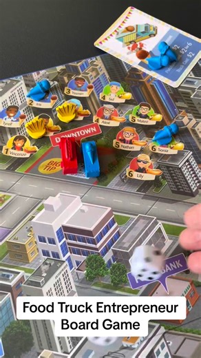Food Truck Entrepreneur Board Game by GoVenture Play and learn at home and school. Discover our educational board games, card games, tabletop games, and online games at https://GoVentureGames.com #GoVenture #boardgames #boardgame #cardgames #cardgame #cardgamesoftiktok #educational #educationaltoy #simulation #tabletopgames #boardgamegeek #boardgamer #games #tabletop #cards #Entrepreneur #foodtruck #competition #familytime #familygames | GoVenture
