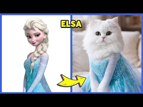 Frozen Characters as Cute Pets in Real Life 🐾❄️ + Guess the Frozen Characters by Their Voice