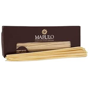 Marulo Italian Spaghetti Oplontini Pasta, Non-GMO, (1 Pack x 1.1 lb) - Traditional Bronze-Die Cut Artisan Spaghetti, Product of Campania, Italy